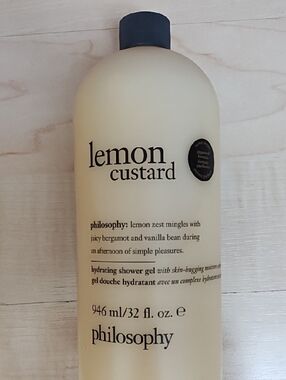 Philosophy Lemon Custard Hydrating Shower Gel New Sealed 32 Oz